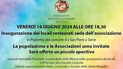 INAUGURAZIONE RESTAURO SEDE A SAN PIERO A SIEVE